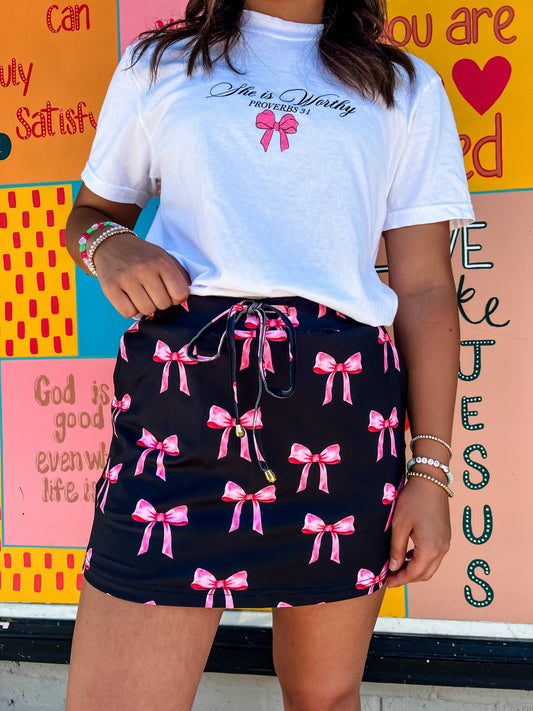 Loving God | Coquette Bow Skort - Loving God