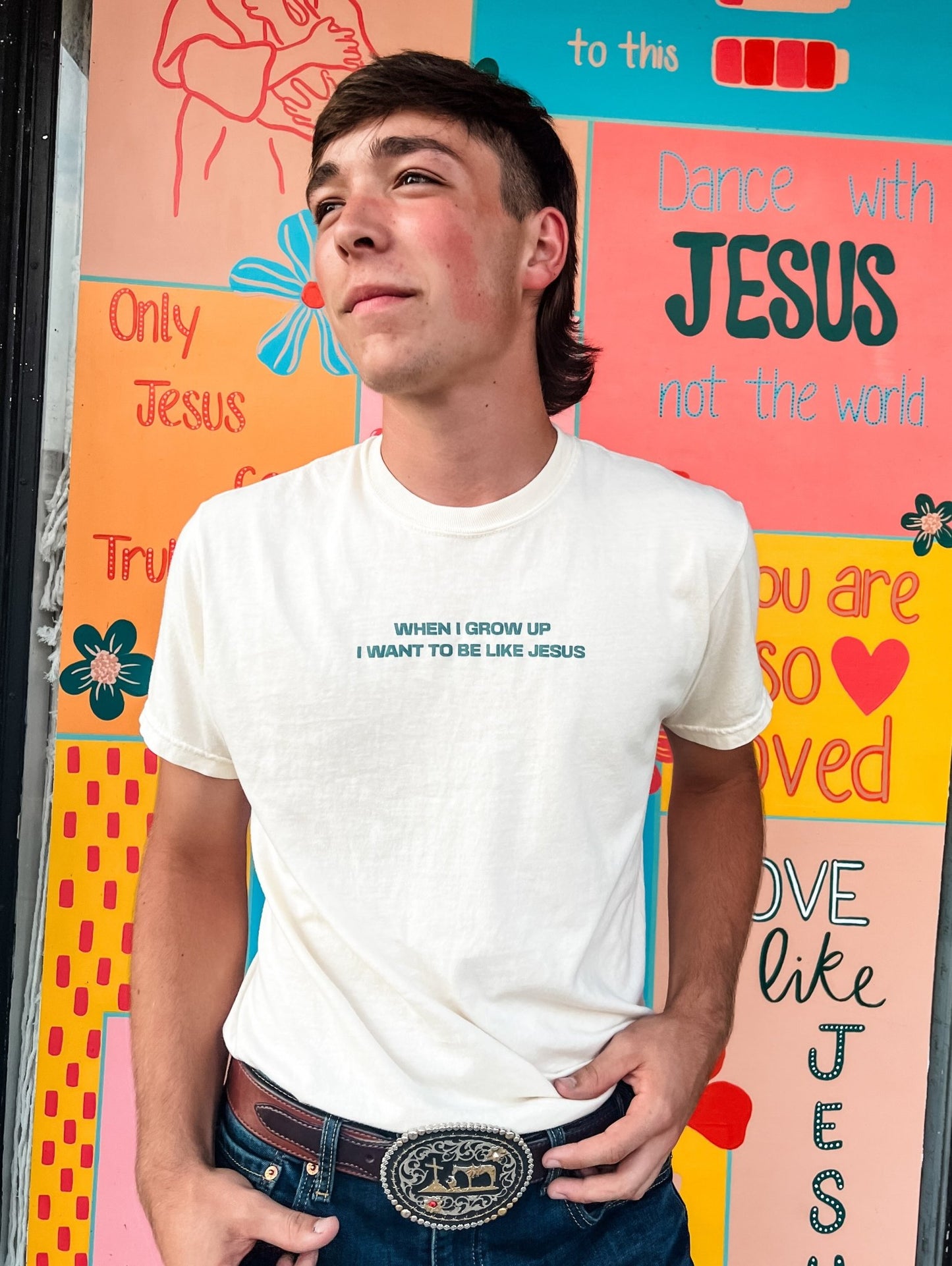 Loving God | When I Grow Up I Want To Be Like Jesus Tee - Loving God